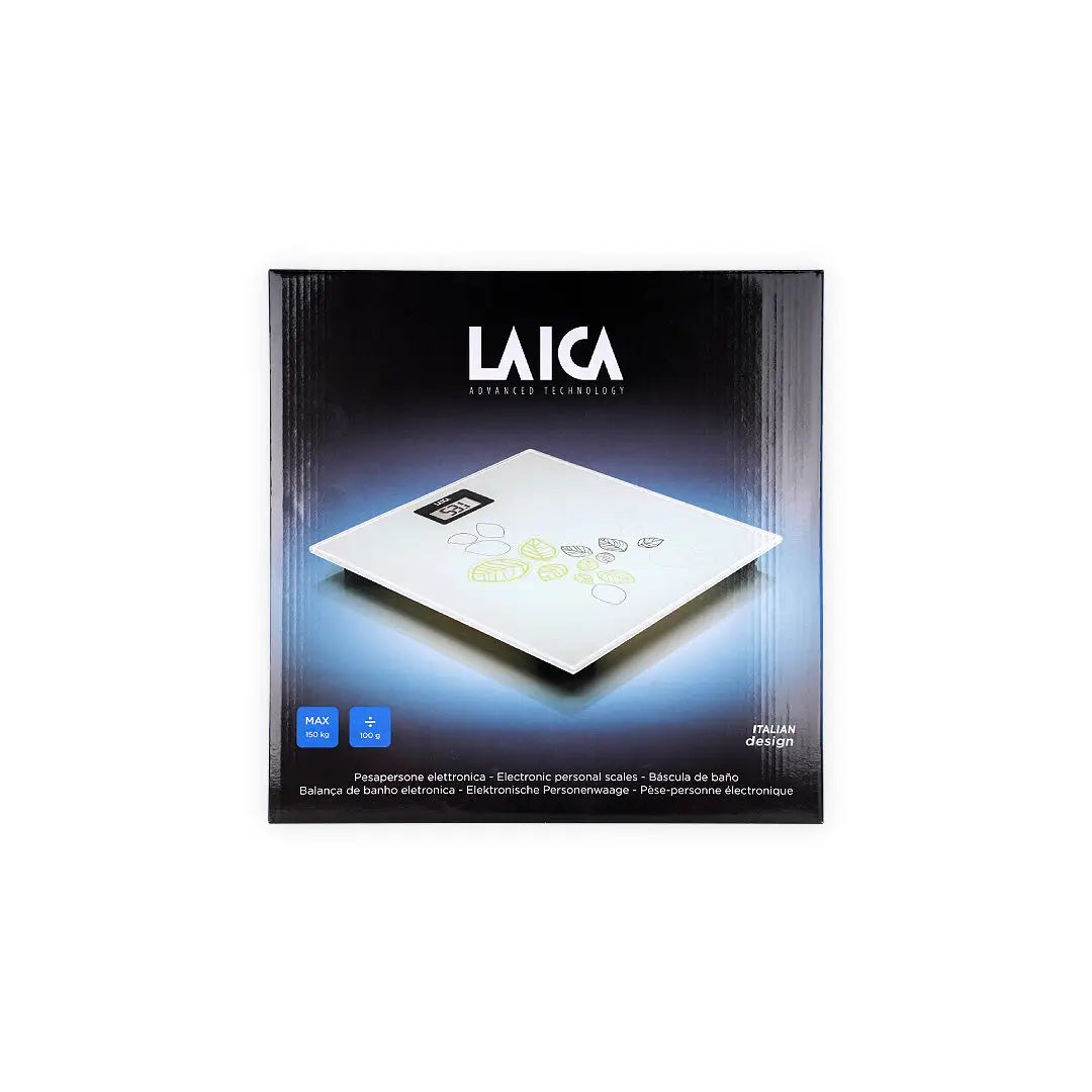 Laica Electronic Scale White With leaves-PS1072