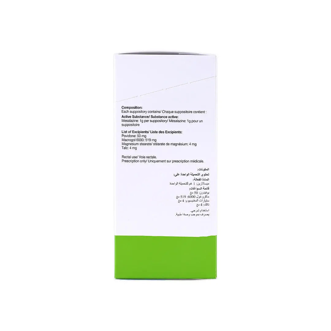 PENTASA 1GM 28 SUPPOSITORIES