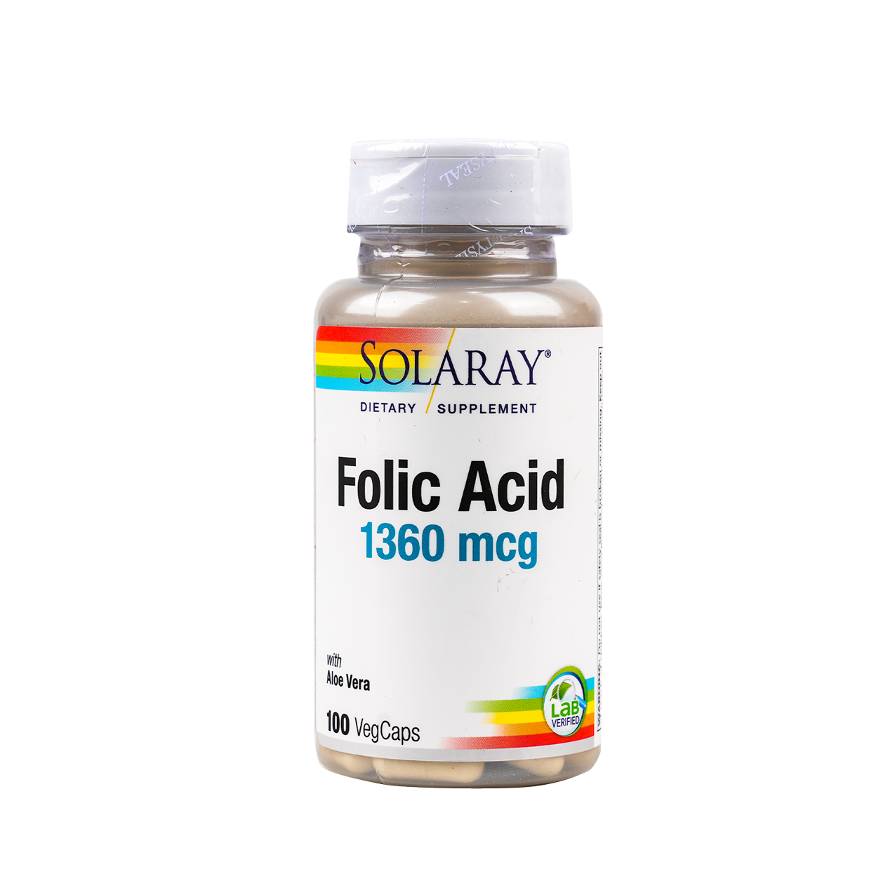 SOLARAY FOLIC ACID 1360MCG 100 VAG CAPS