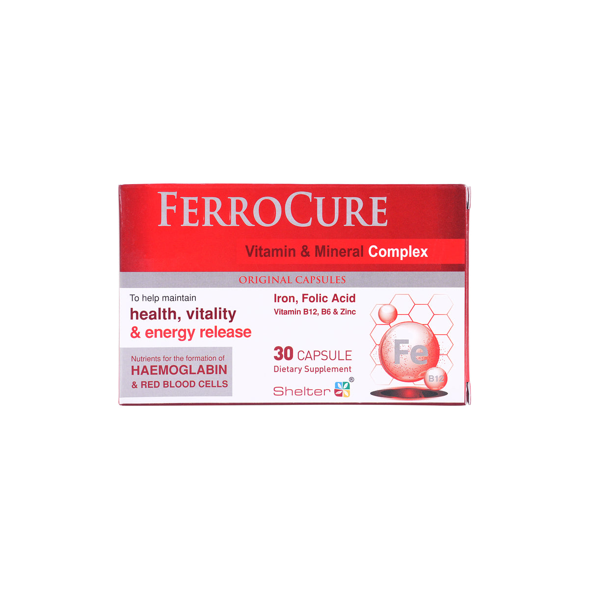 46885-Ferrocure Vitamin & Mineral Complex 30 Capsules