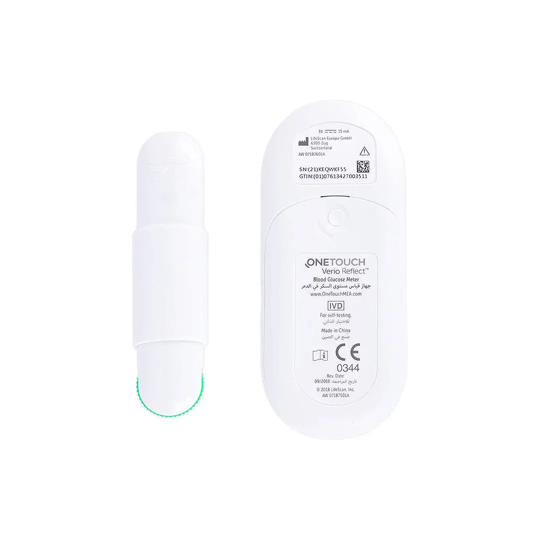 46887-One Touch Verio Reflect Glucometer+50 Strips +6