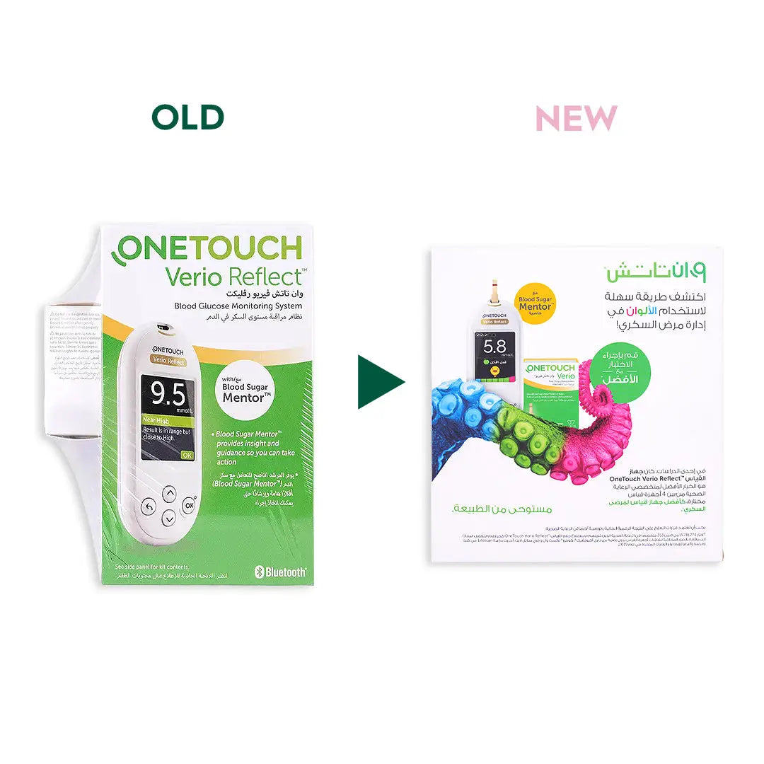 46887-One Touch Verio Reflect Glucometer+50 Strips