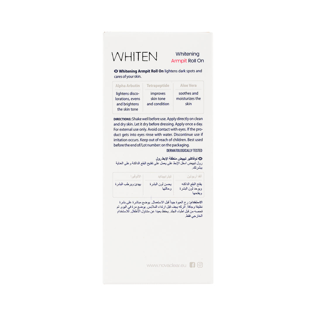46896-Novaclear Whitening Armpit Roll On 50ml +4