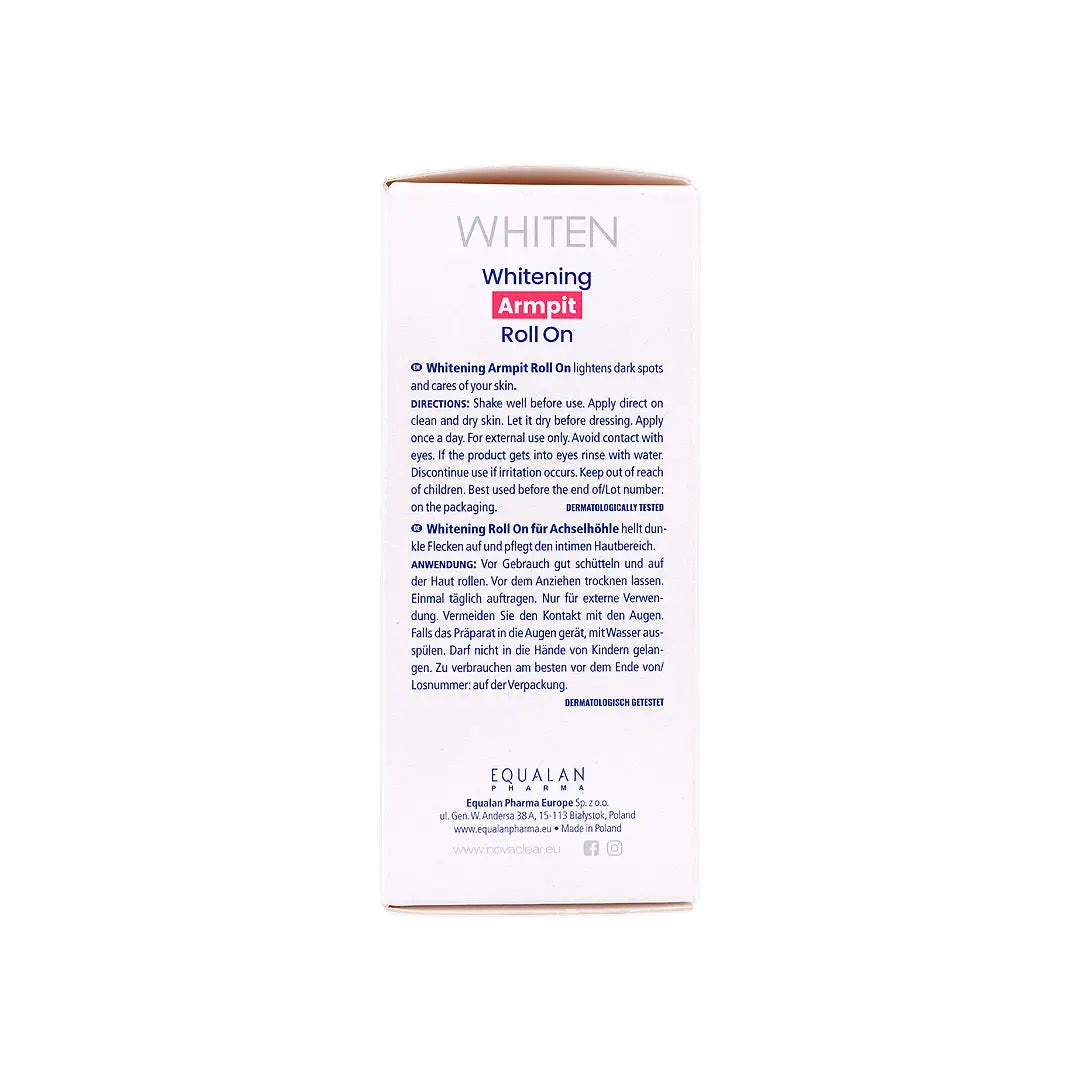 novaclear whitening armpit roll on 50ml