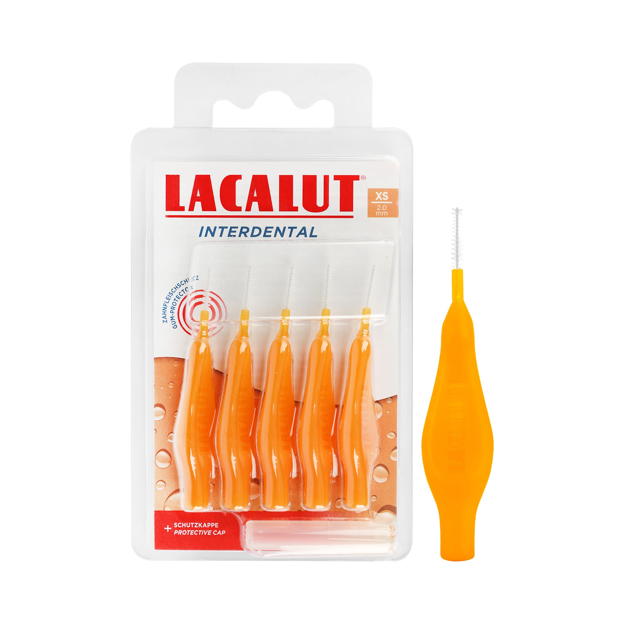 46902-Lacalut Interdental Brush Orange 2mm -XS +2