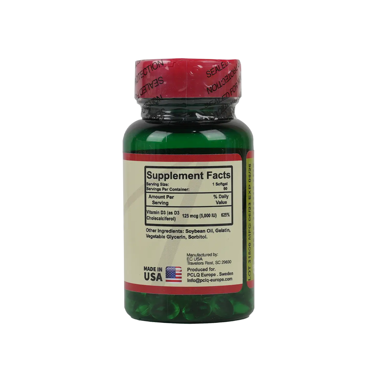 Human Vitamin-D 5000 Iu 60 Softgels