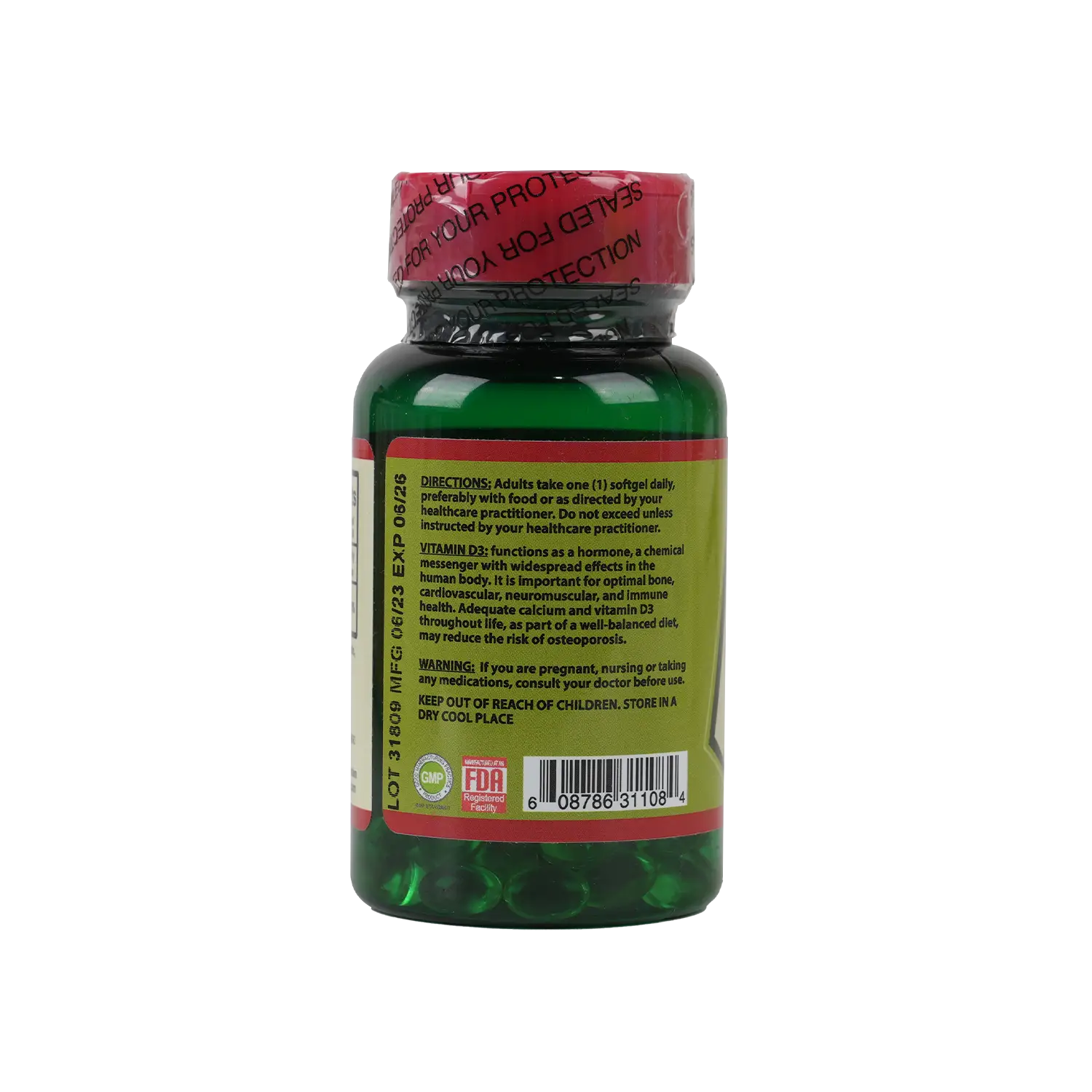 Human Vitamin-D 5000 Iu 60 Softgels