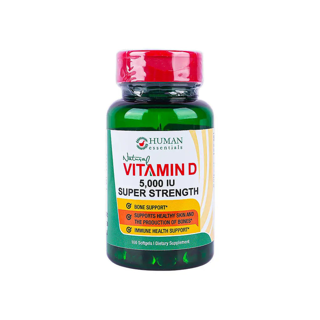Human Vitamin-D 5000 Iu 100 Softgels