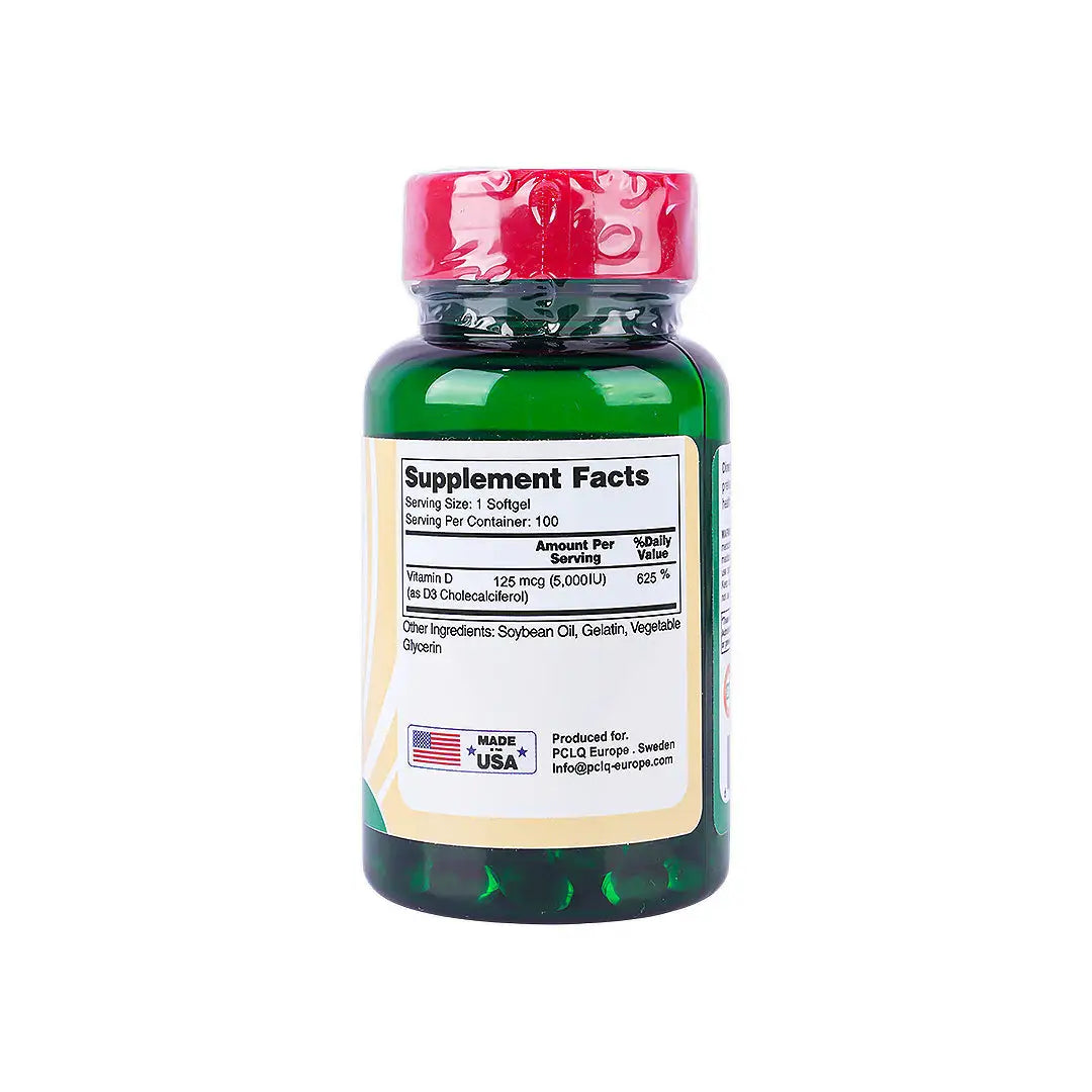 Human Vitamin-D 5000 Iu 100 Softgels