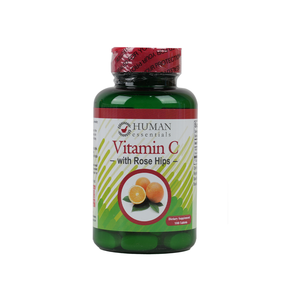 HUMAN VITAMIN-C WITH ROSE HIPS 100 TABLETS