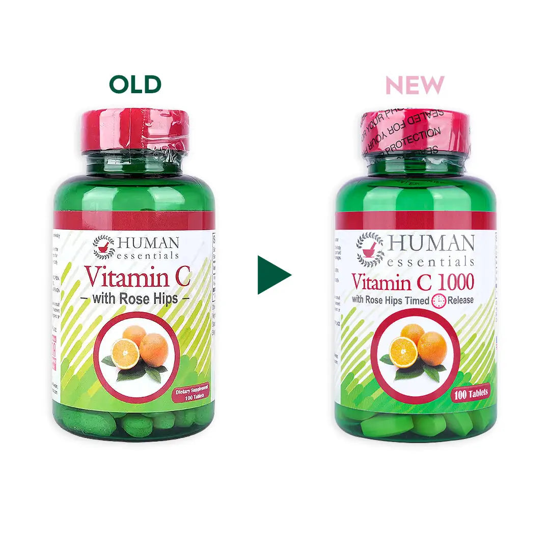 46992-Human Vitamin-C With Rose Hips 100  Tablets +4
