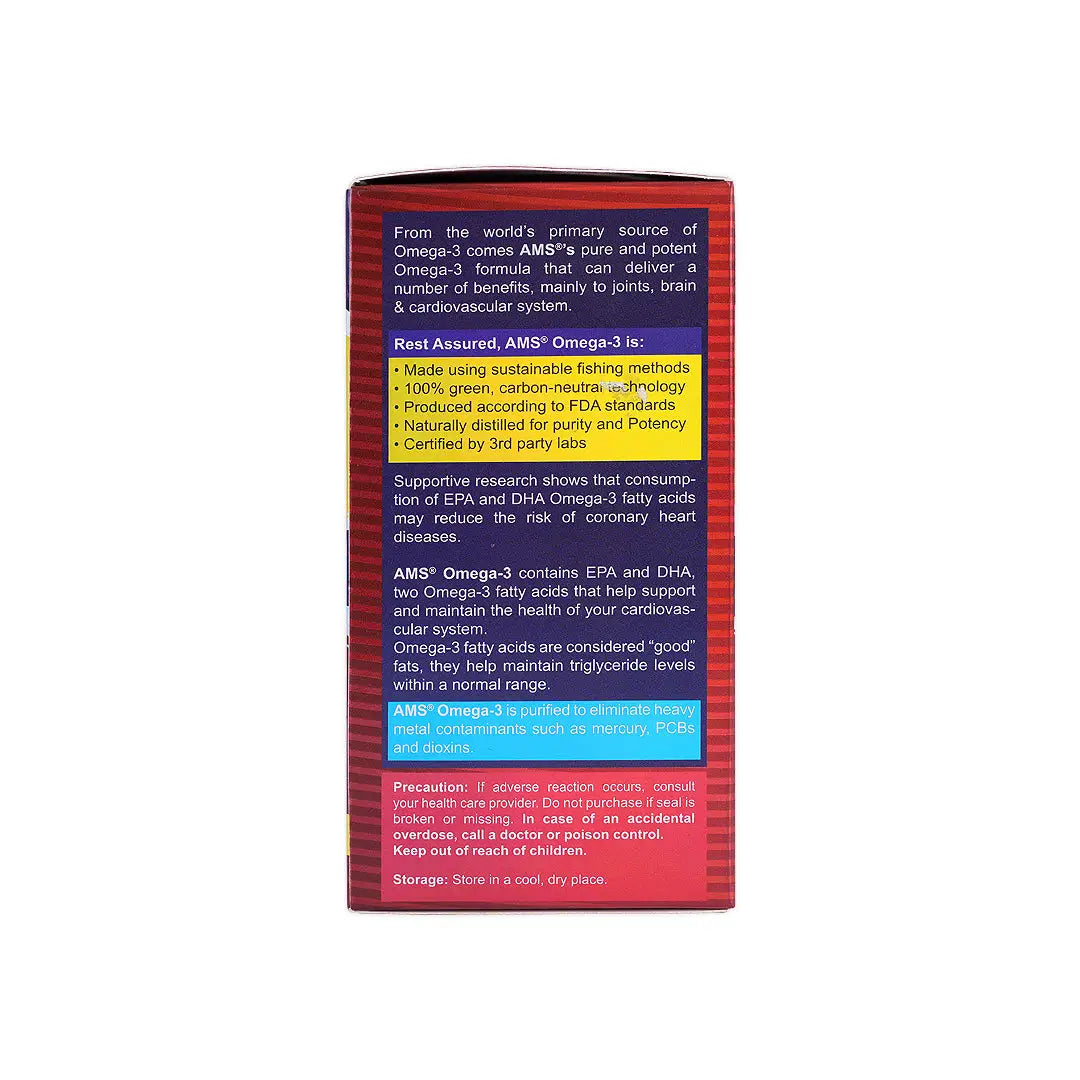 47012-AMS Omega-3 1000Mg 60 Soft Gels +6