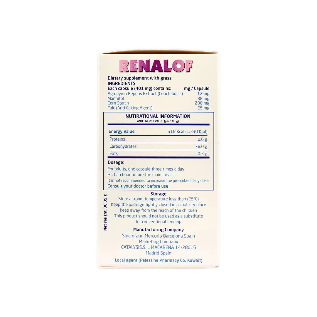 RENALOF 401MG 90 CAPSULES