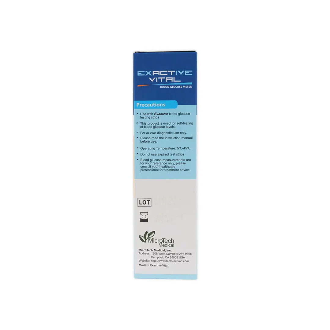 Exactive Vital Glucometer+25 Strips+25 Lancets(mmol/dL)