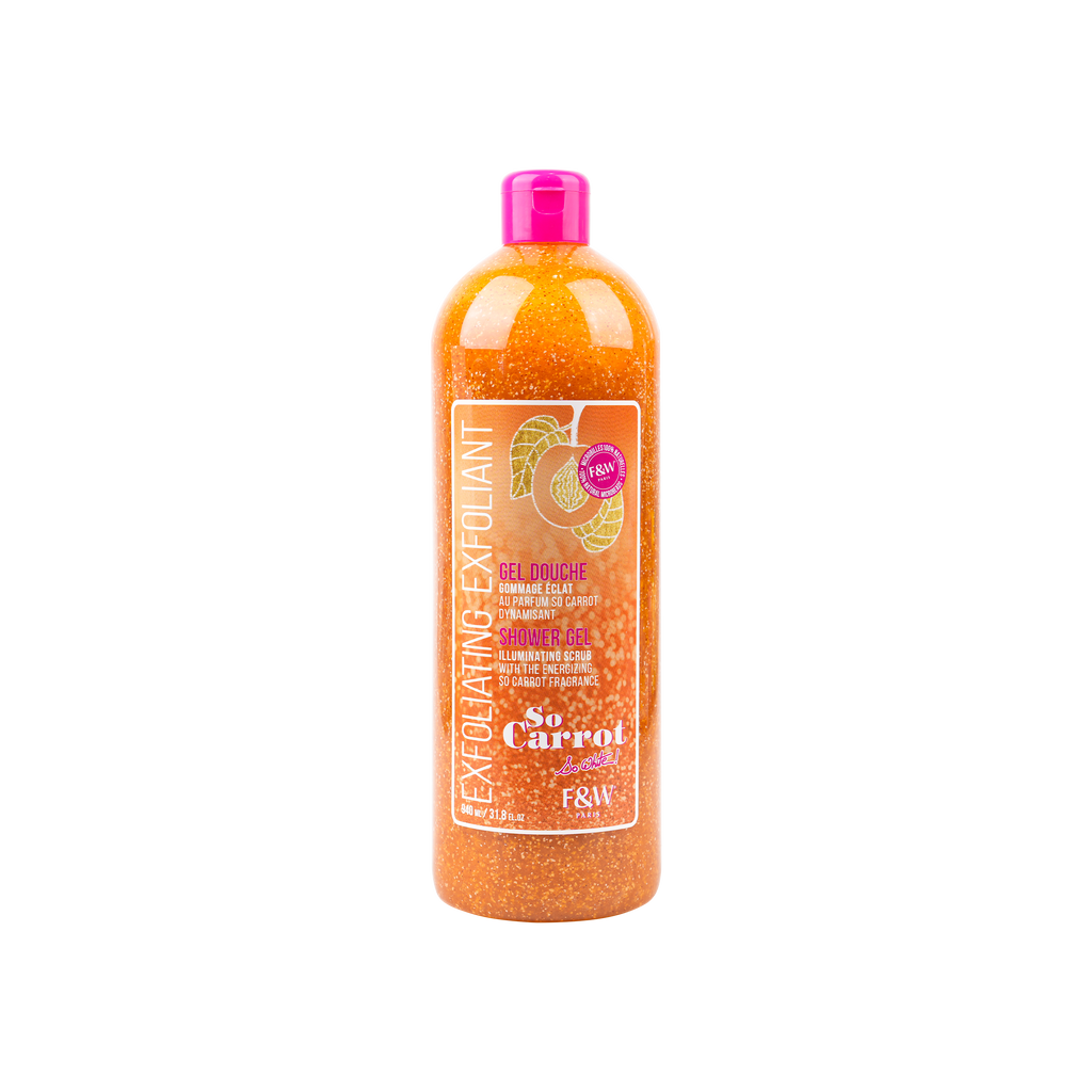 FAIR AND WHITE SO CARROT SHOWER GEL ILLUMINATING SCRUB 940ML