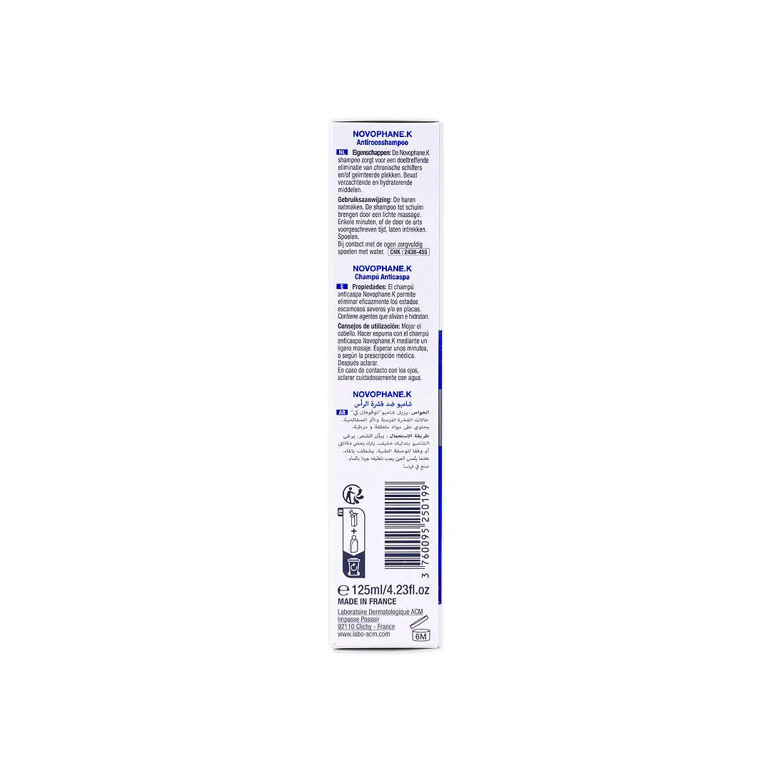 ACM Novophane.K Anti-Dandruff Shampoo 125Ml