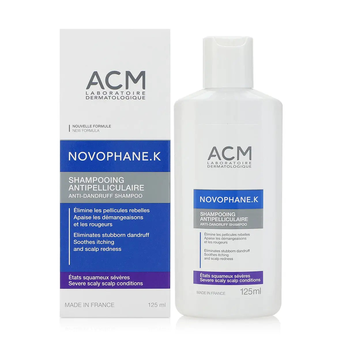 ACM Novophane.K Anti-Dandruff Shampoo 125Ml