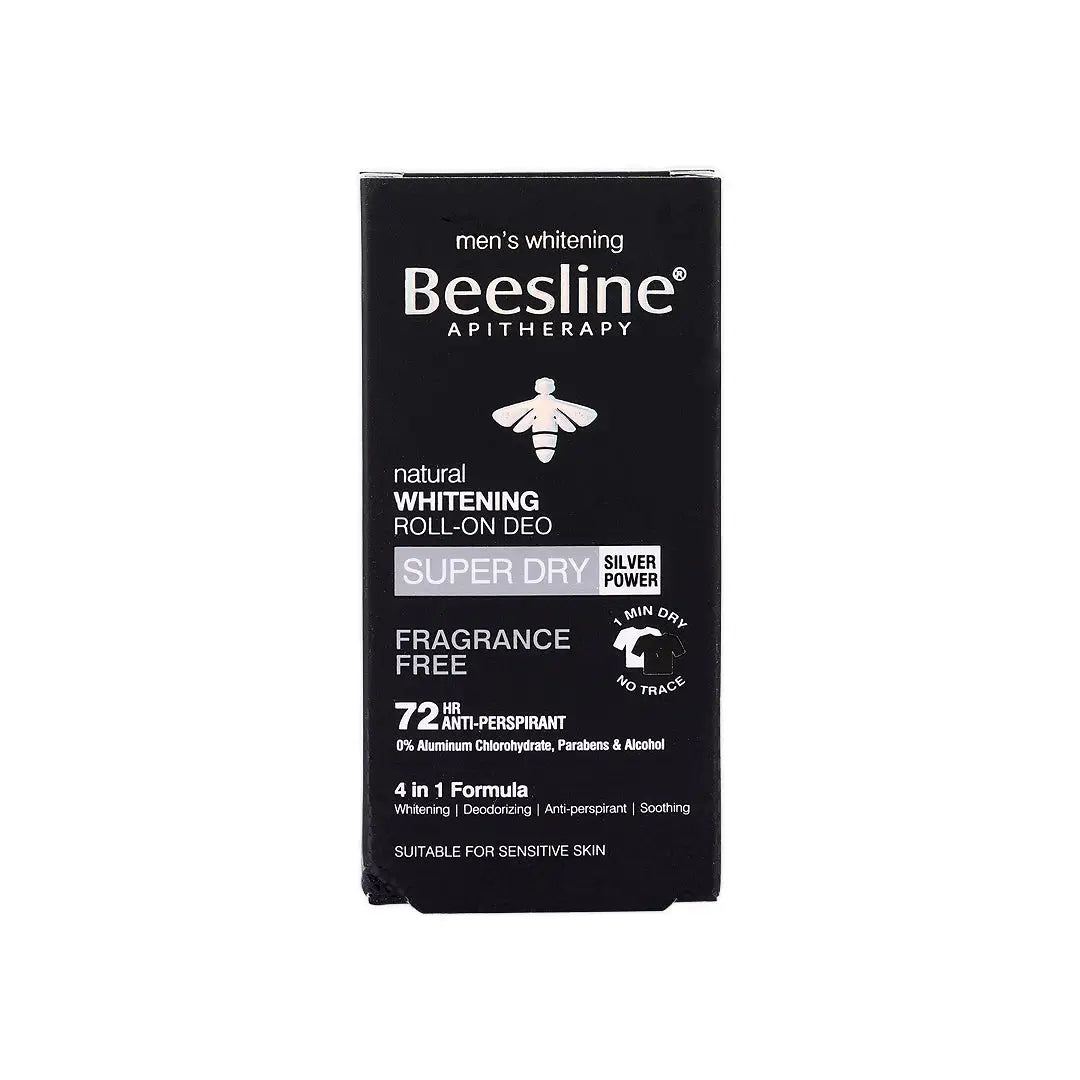 BEESLINE MEN WHITENING ROLL-ON DEO 72H FRAGRANCE FREE 50ML