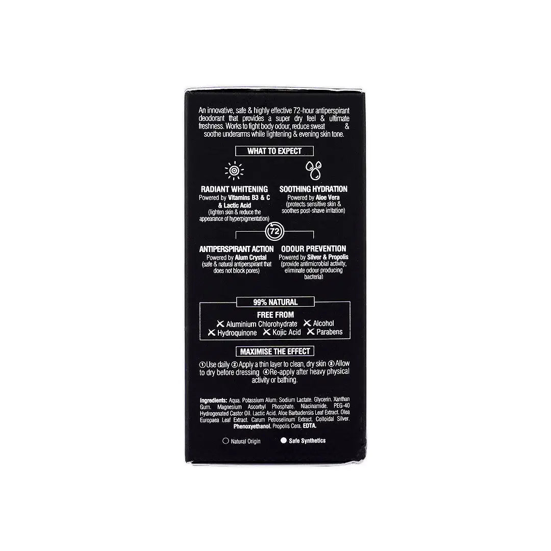47044-Beesline Men Whitening Roll-On Deo 72H Fragrance Free 50Ml +4
