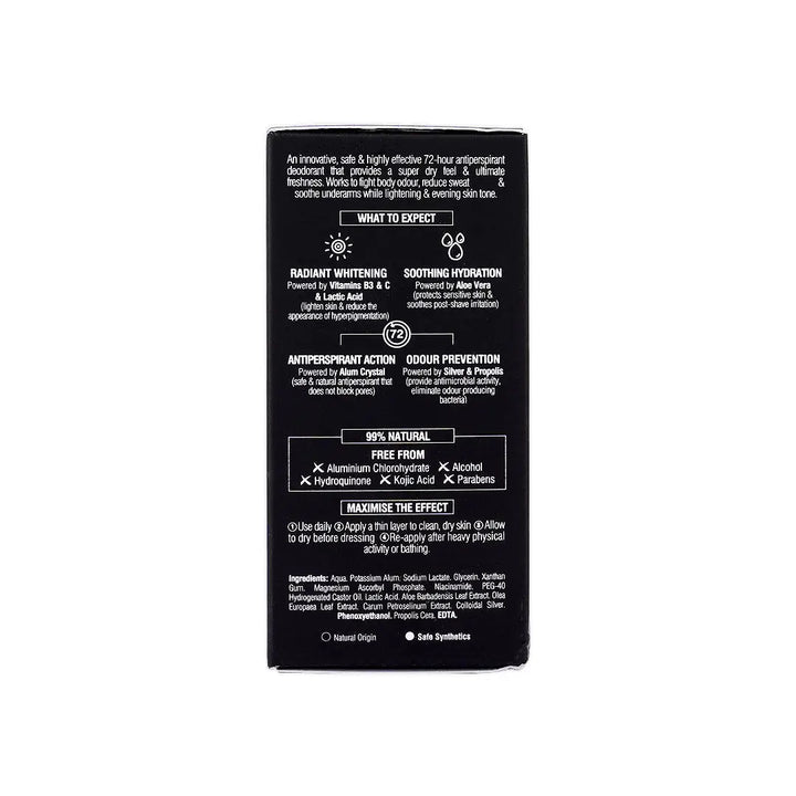 47044-Beesline Men Whitening Roll-On Deo 72H Fragrance Free 50Ml +4