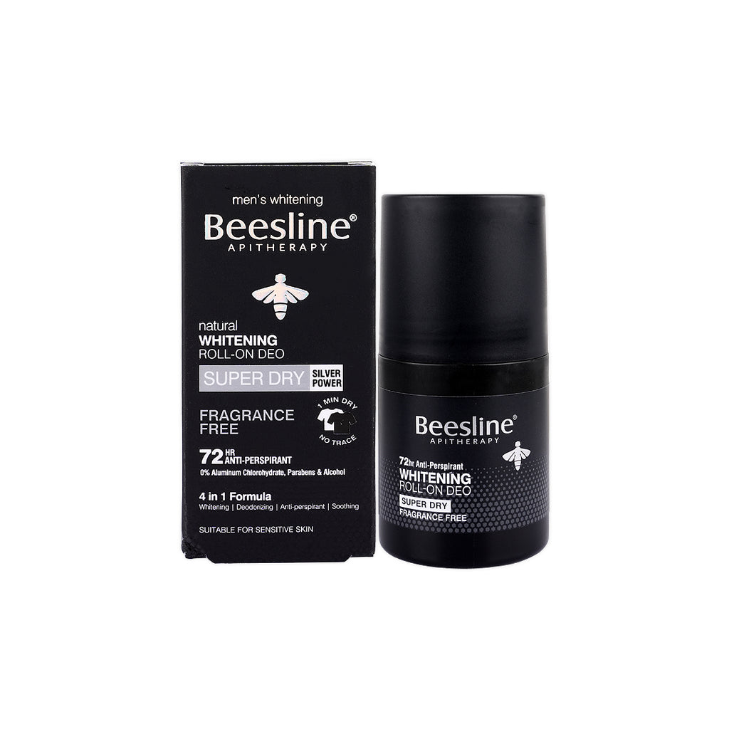 BEESLINE MEN WHITENING ROLL-ON DEO 72H FRAGRANCE FREE 50ML