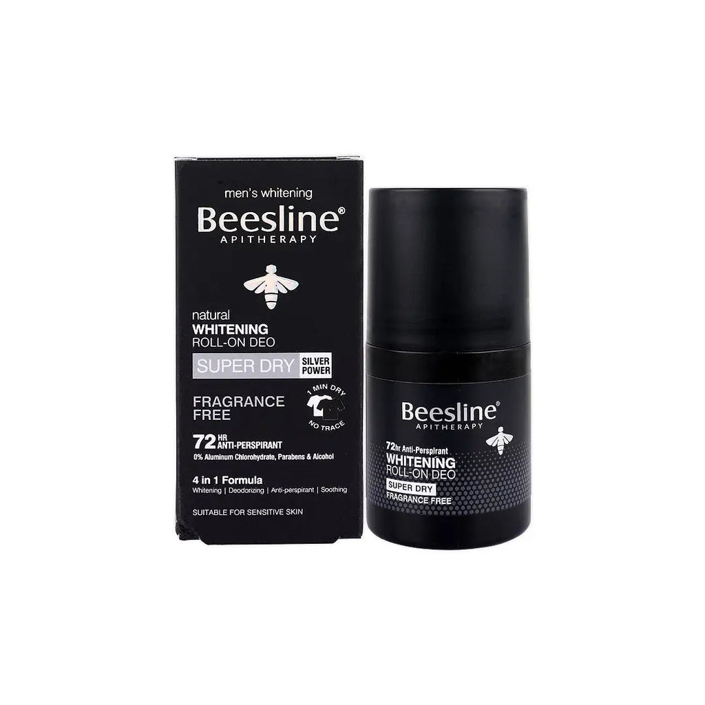 BEESLINE MEN WHITENING ROLL-ON DEO 72H FRAGRANCE FREE 50ML