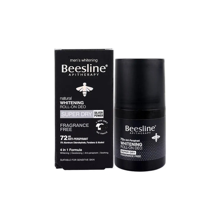 47044-Beesline Men Whitening Roll-On Deo 72H Fragrance Free 50Ml
