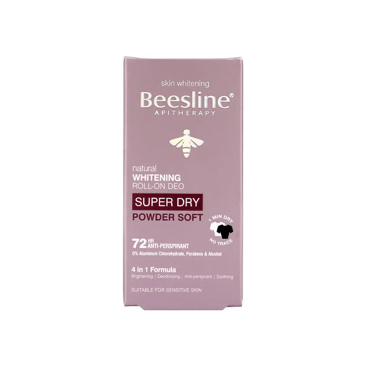 47047-Beesline Whitening Roll-On Deo 72H Super Dry Powder Soft 50M +1