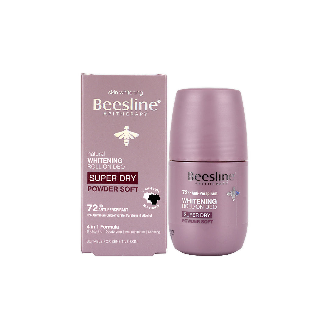 BEESLINE WHITENING ROLL-ON DEO 72H SUPER DRY POWDER SOFT 50M