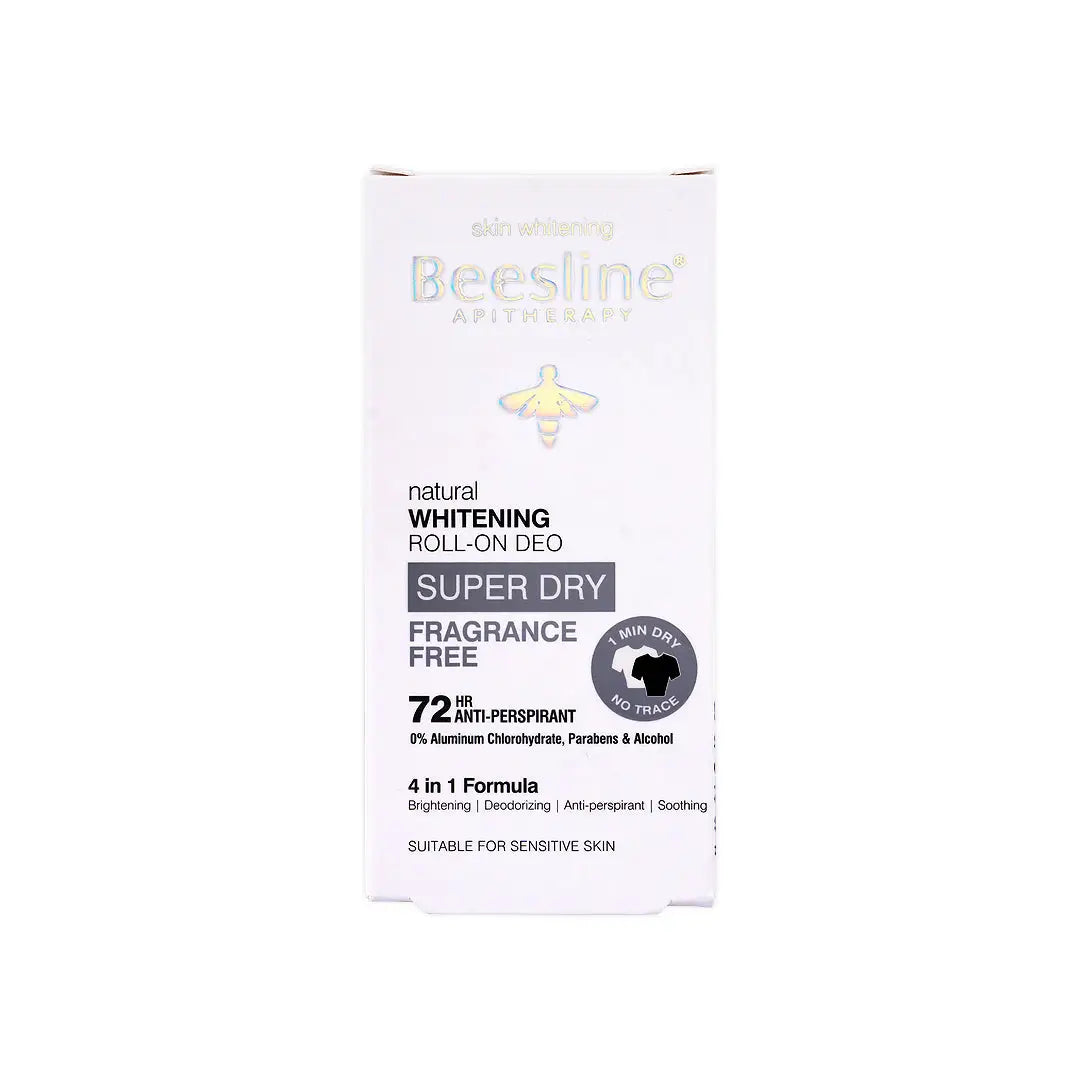 BEESLINE WHITENING ROLL-ON DEO 72H FRAGRANCE FREE 50ML