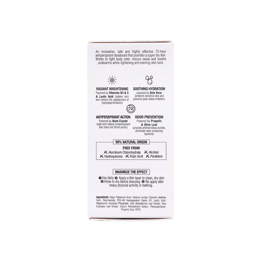 BEESLINE WHITENING ROLL-ON DEO 72H FRAGRANCE FREE 50ML