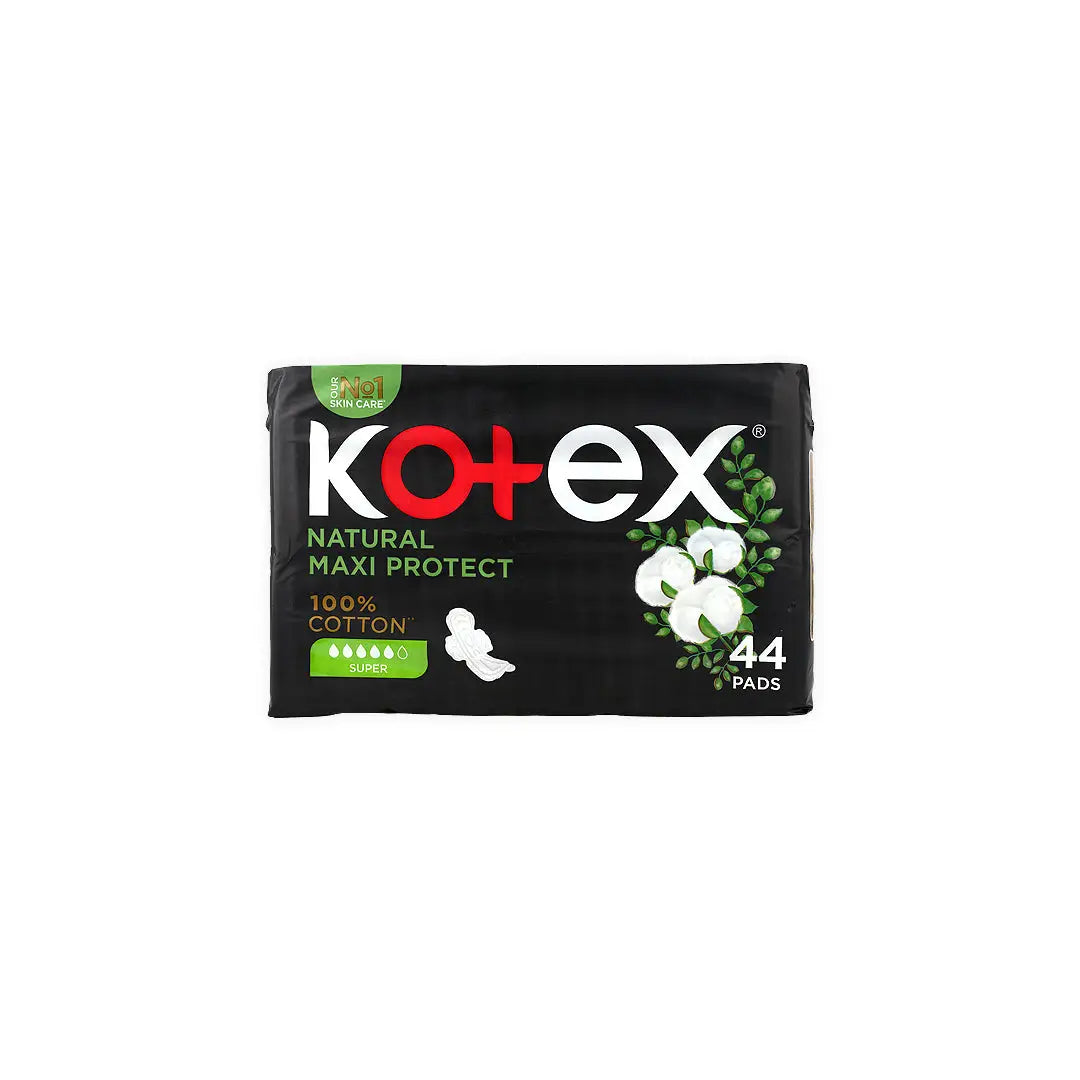 Kotex Natural Cotton Maxi Protect Super 44Pcs