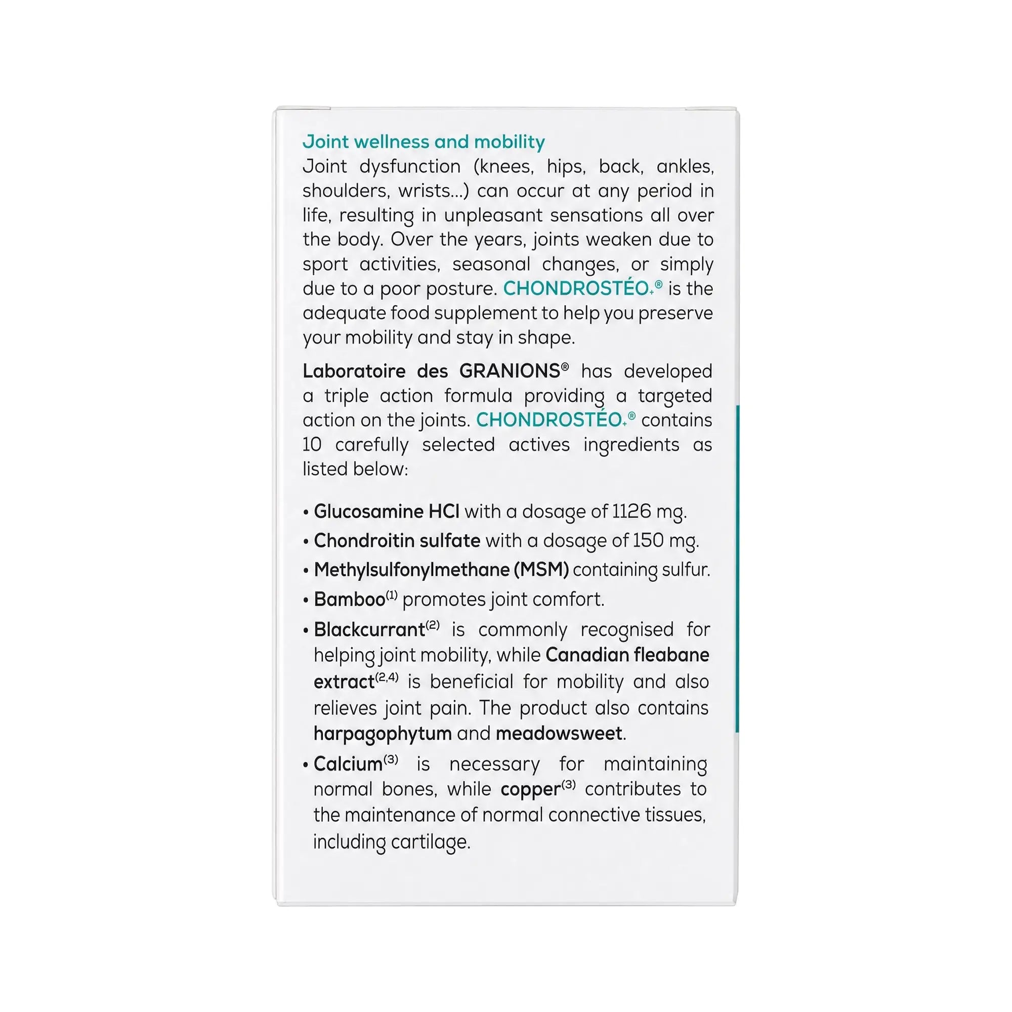 47073-Chondrosteo Joint Care 90  Tablets +2