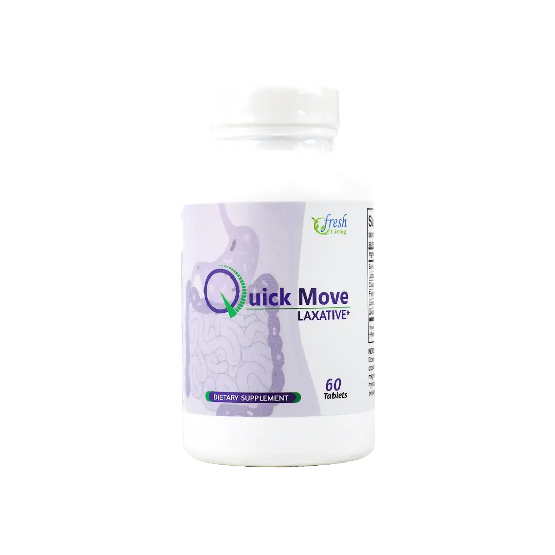 47077-Fresh Living Quick Move Laxative 60 Tablets +2