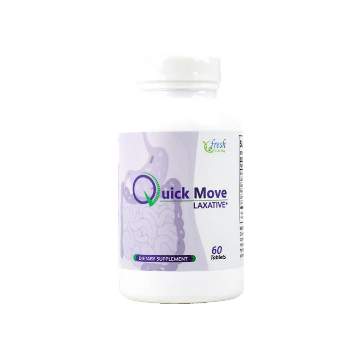 47077-Fresh Living Quick Move Laxative 60 Tablets +2