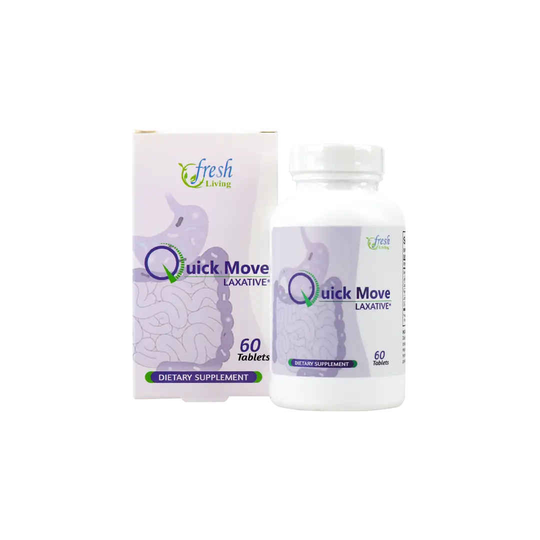 47077-Fresh Living Quick Move Laxative 60 Tablets