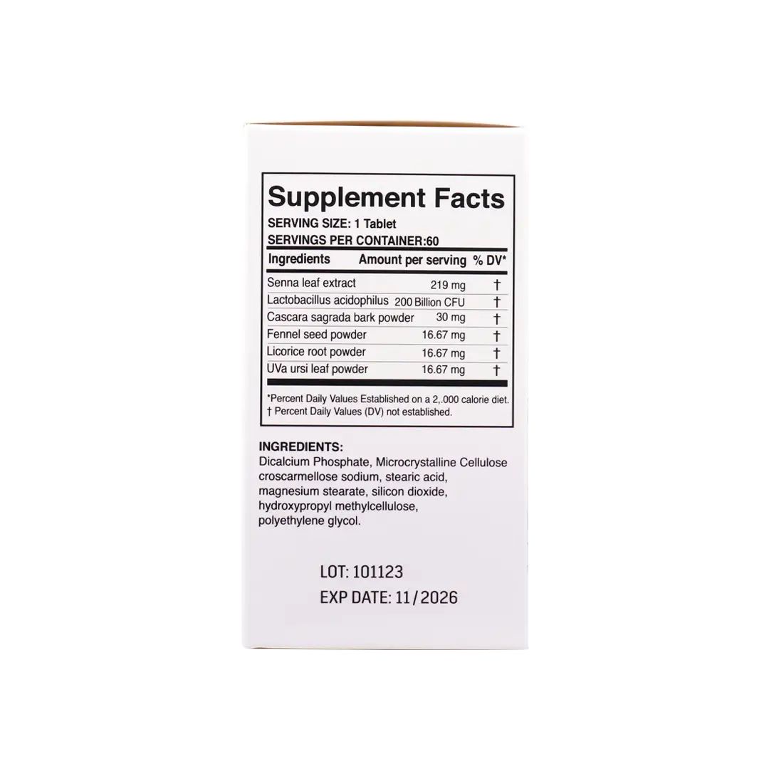 Fresh Living Quick Move Laxative 60 Tablets