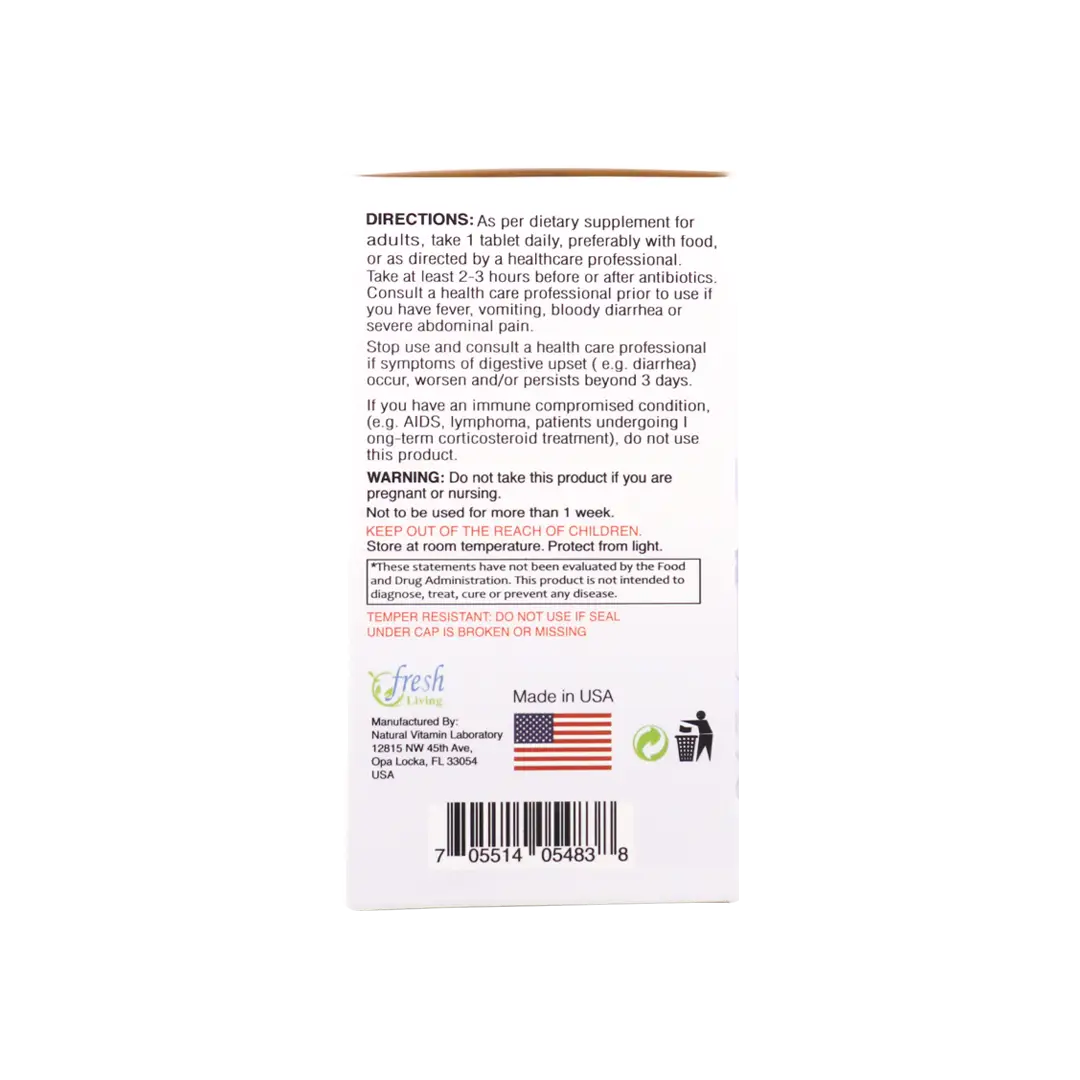 Fresh Living Quick Move Laxative 60 Tablets