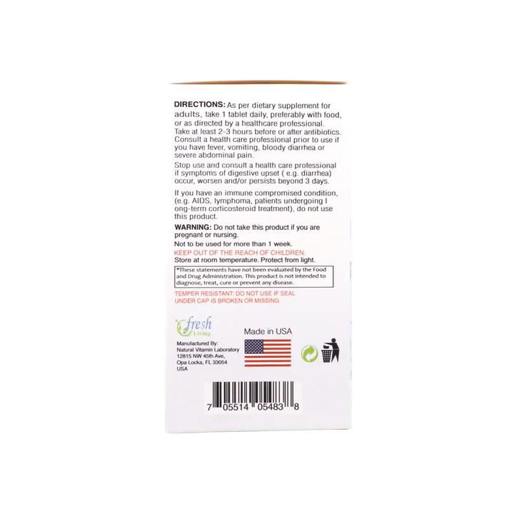 47077-Fresh Living Quick Move Laxative 60 Tablets +6