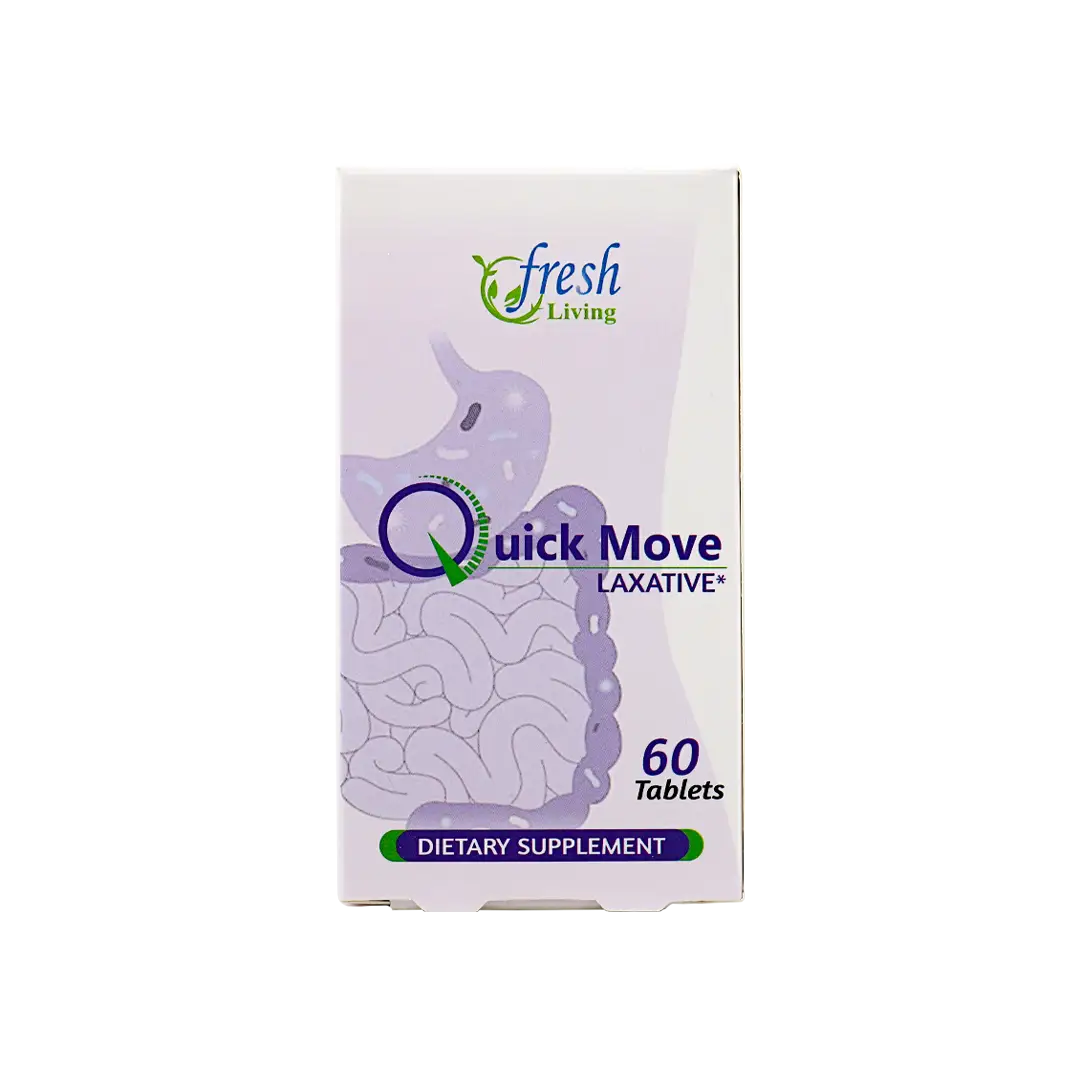 47077-Fresh Living Quick Move Laxative 60 Tablets +1