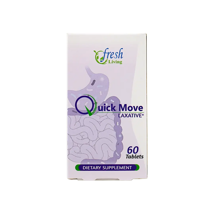 47077-Fresh Living Quick Move Laxative 60 Tablets +1