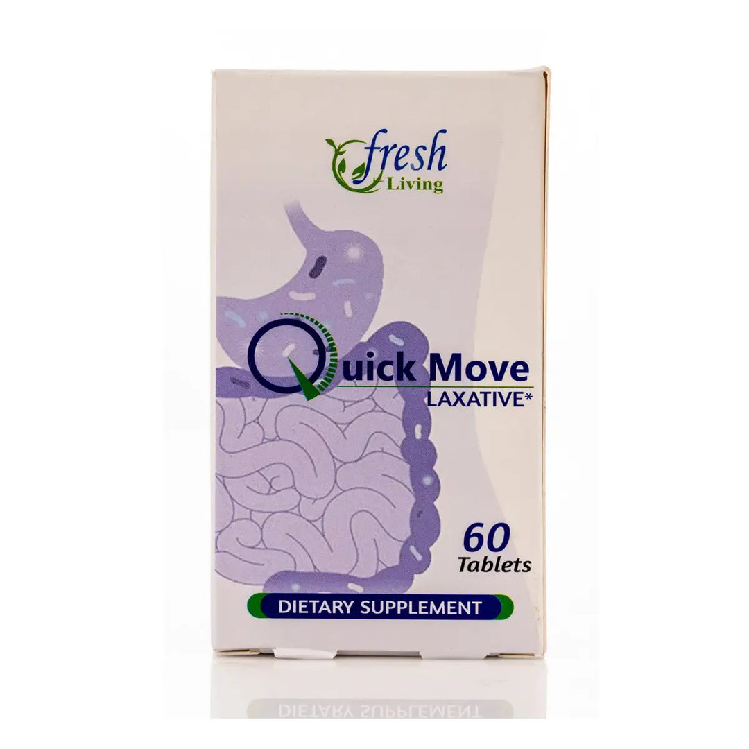 47077-Fresh Living Quick Move Laxative 60 Tablets +7