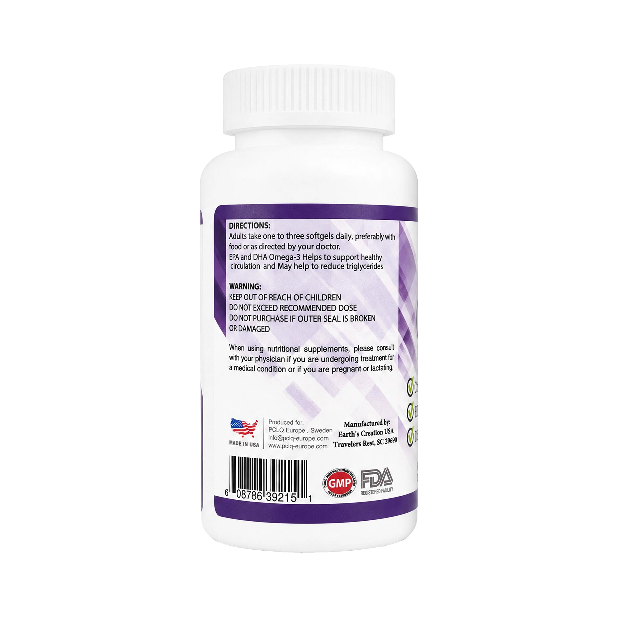 47091-American Creation Omega 3 - 1000 Mg 30 Softgels +2