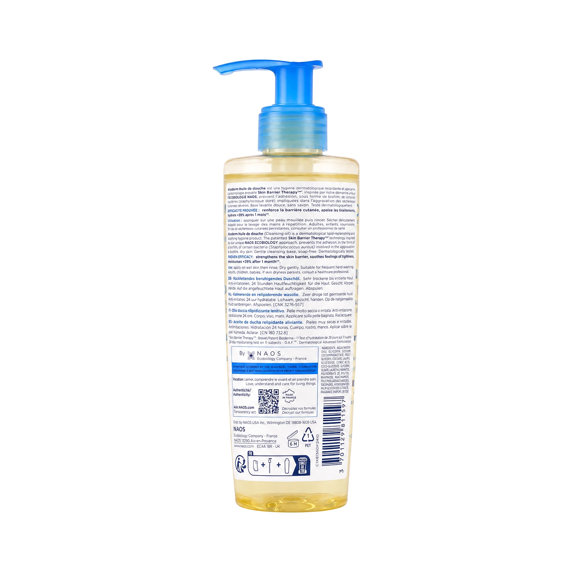 47109-Bioderma Atoderm Shower Oil Douche 200ml +2