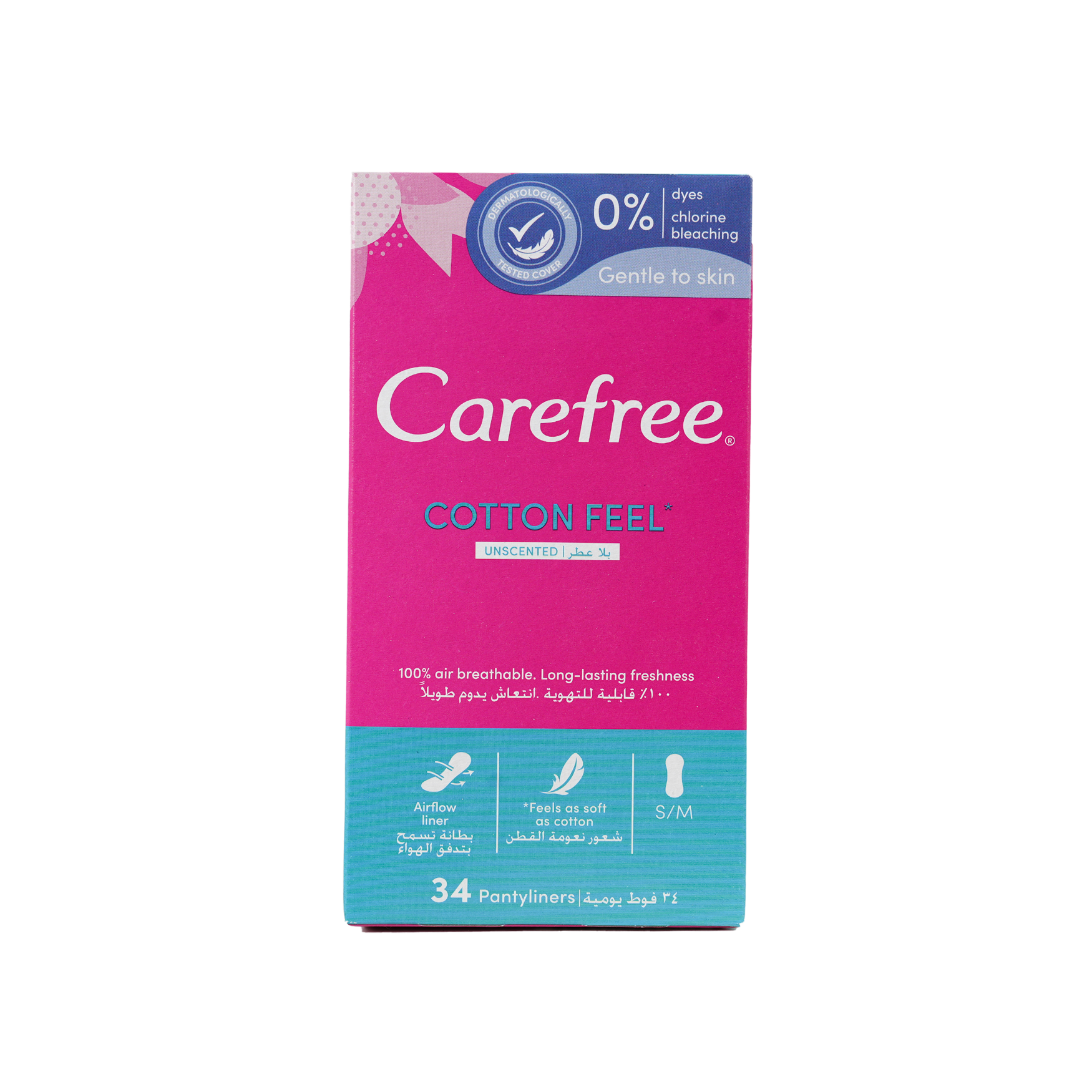 Carefree Cotton 34Pcs-Unscented