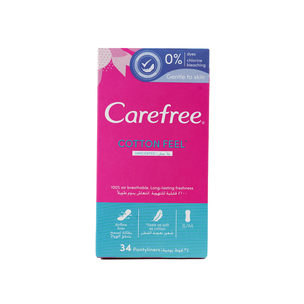 Carefree Cotton 34Pcs-Unscented