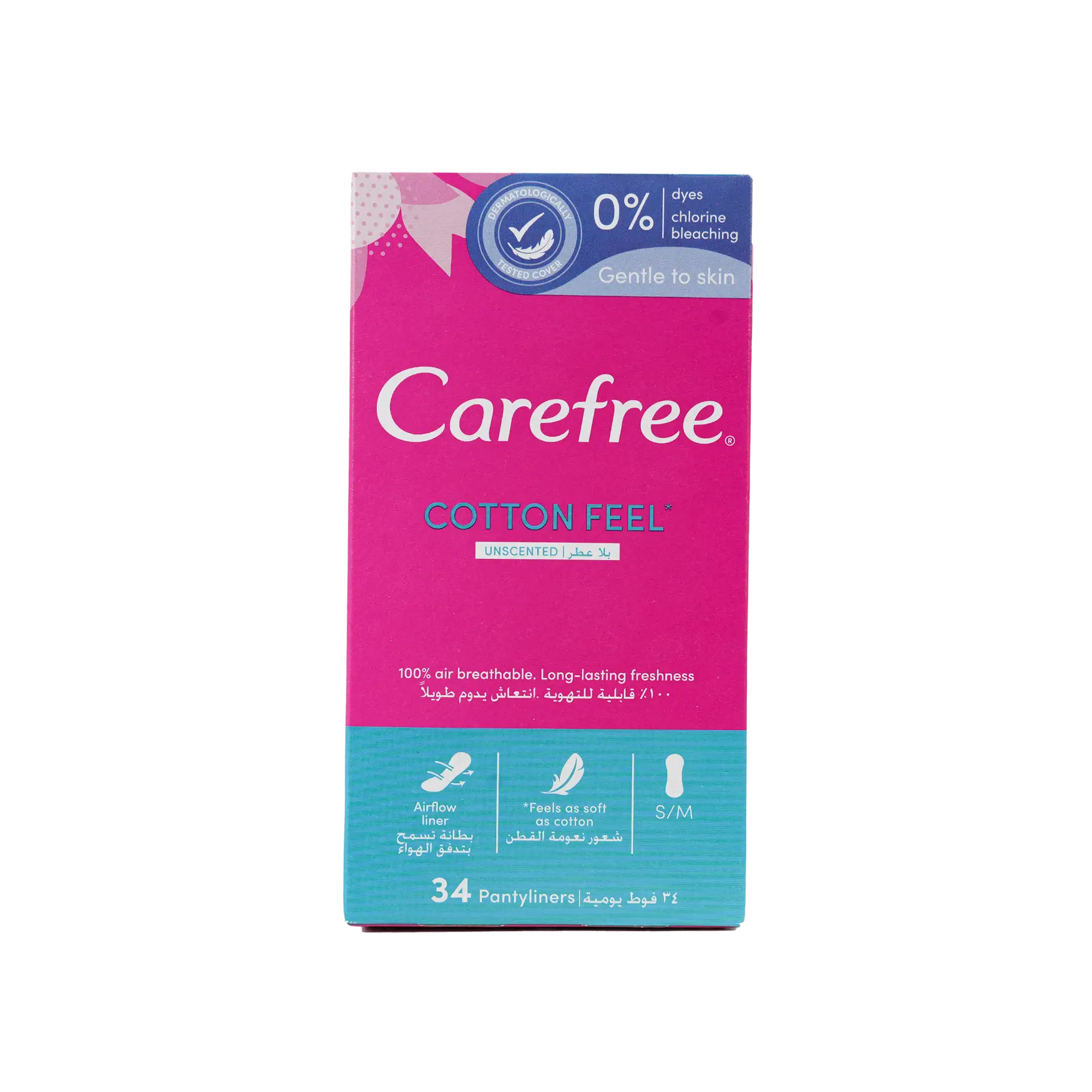 Carefree Cotton 34Pcs-Unscented