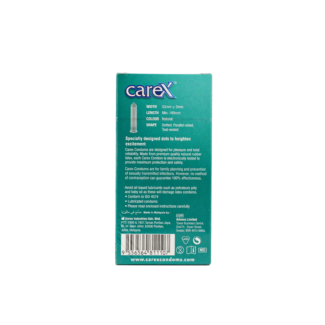 47140-Carex Dotted Condoms 12pcs +1