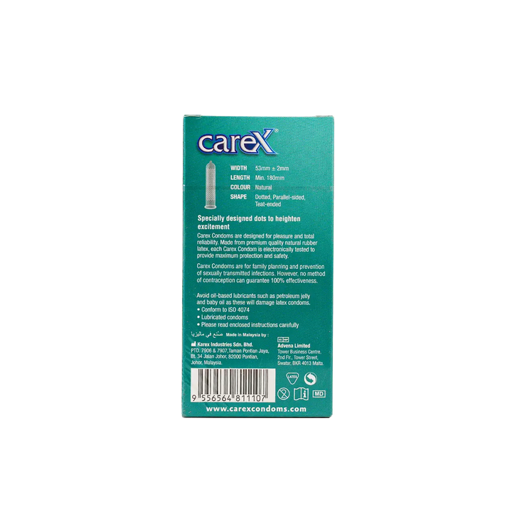 47140-Carex Dotted Condoms 12pcs +1