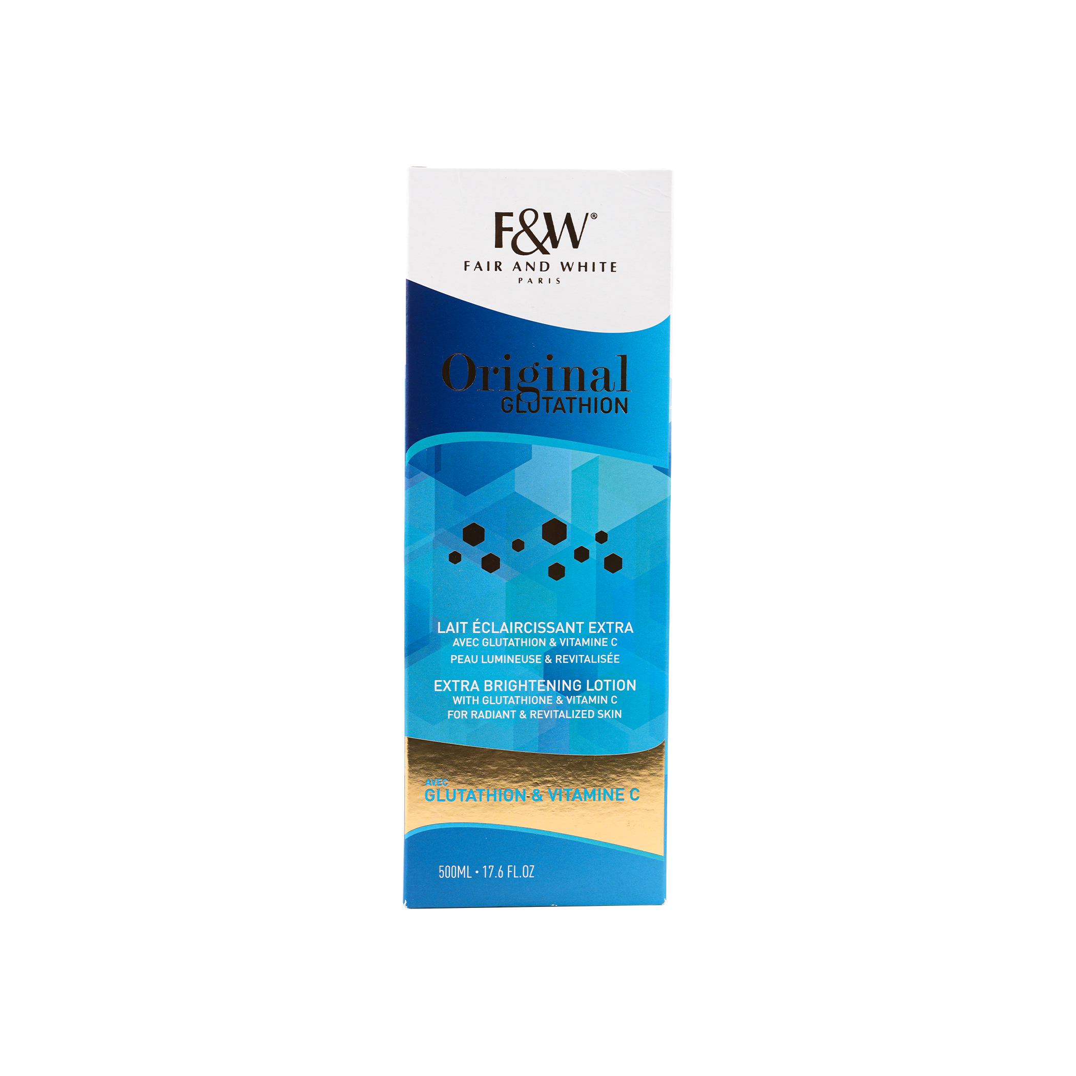 FAIR AND WHITE GLUTATHION EXTRA BRIGHTENING LOTION 500ML